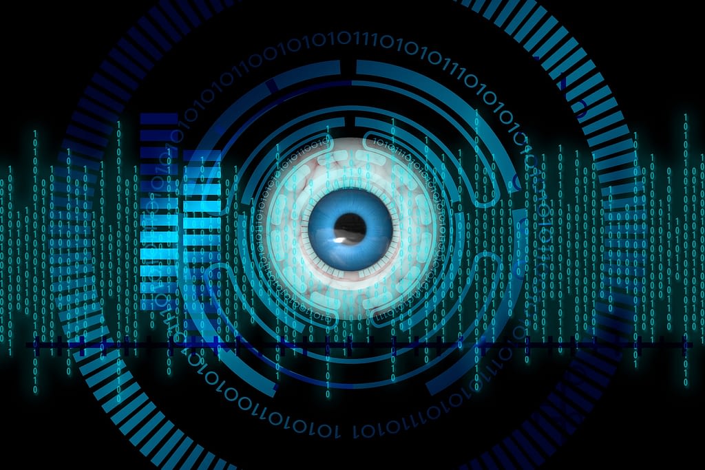Biometrics eye scanning