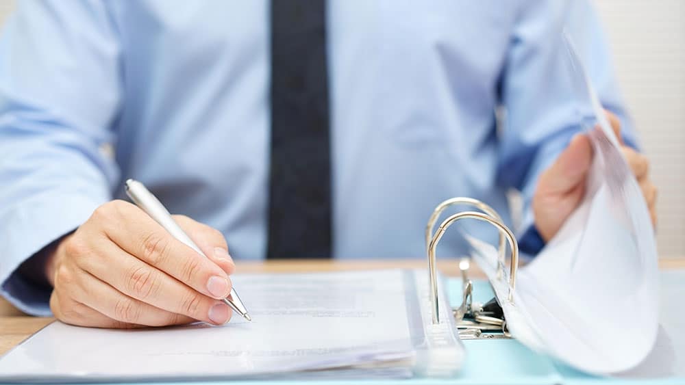 Signing of documents