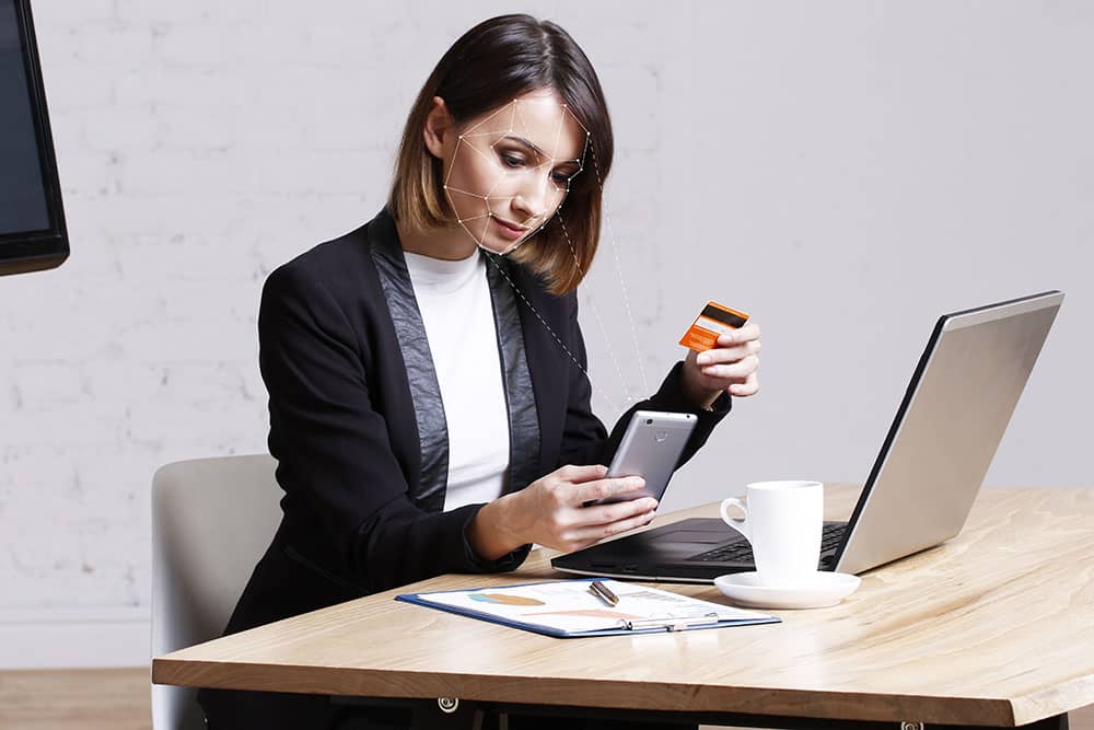 Women using MitID for online verification