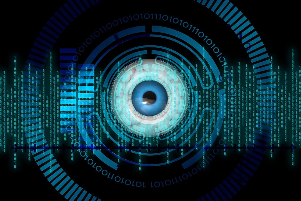 Biometrics eye scanning
